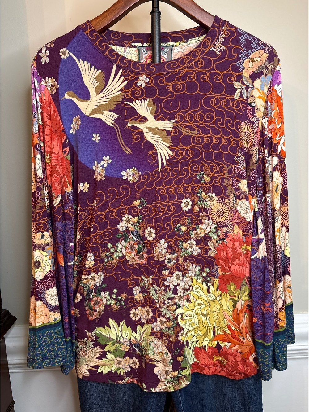 Johnnie Was “Janie Favorite Kimono Sleeve Tee” M
